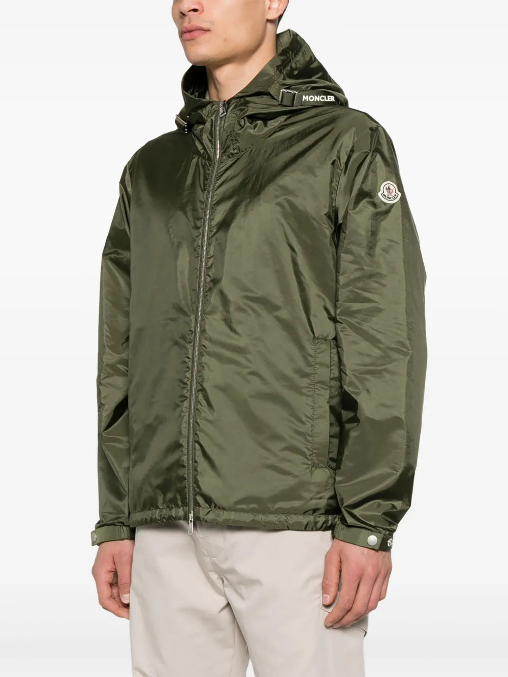 Chaquetas Cortavientos Remoray con Capucha Moncler Caqui Homme