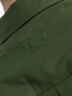 Chemises Camicia in Cotone Fendi Kaki Homme