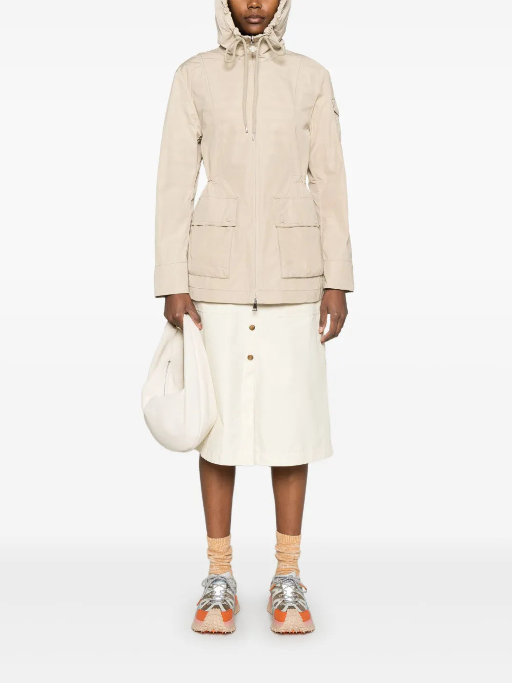 スカート ボタン付きスカート Moncler ベージュ Femme