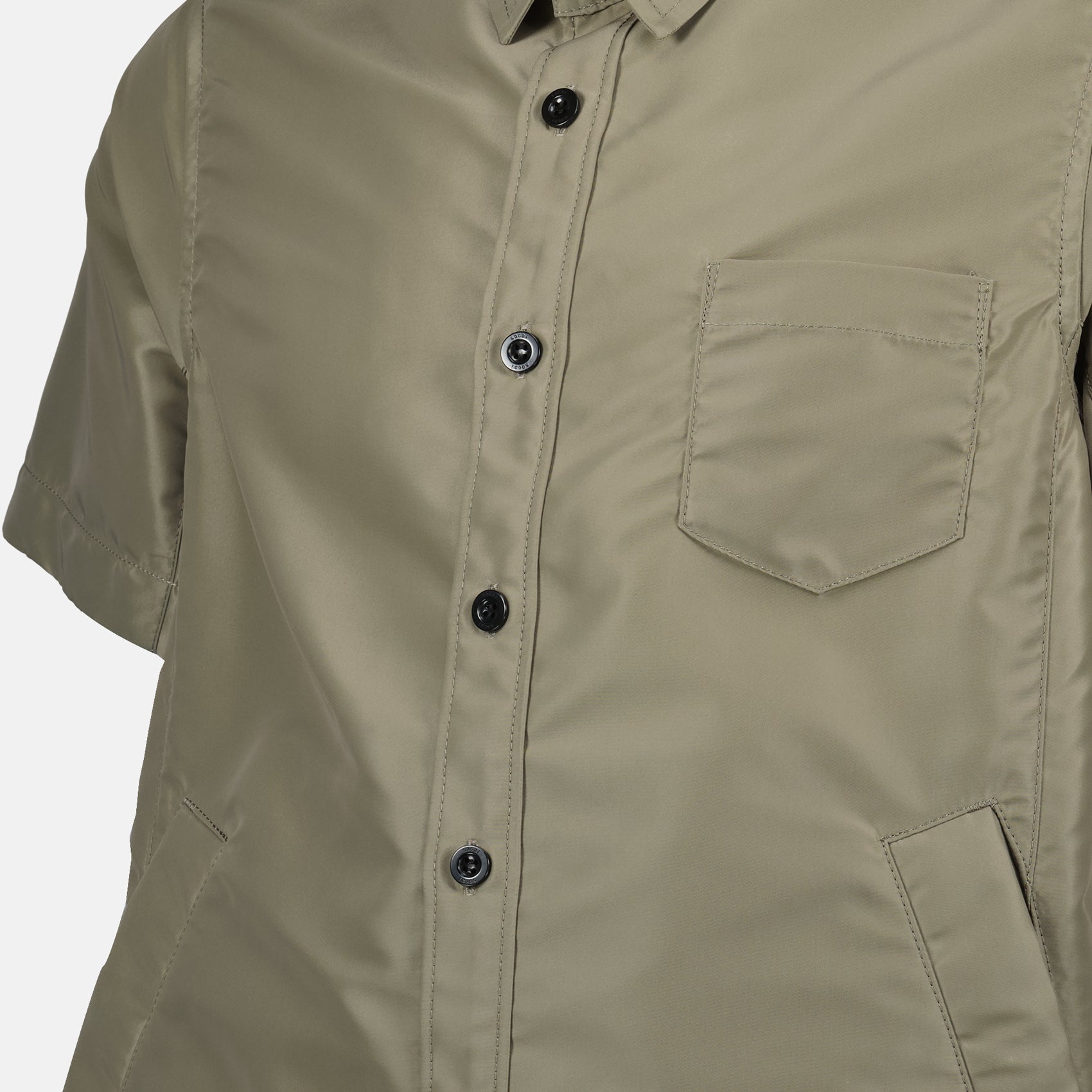 Camisas Camisa de Nylon Sacai Cáqui Homme