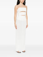 Image of the Bustier Split Dress by Christopher Esber for Women - Autumn-Winter 2025 - Detailed View_1