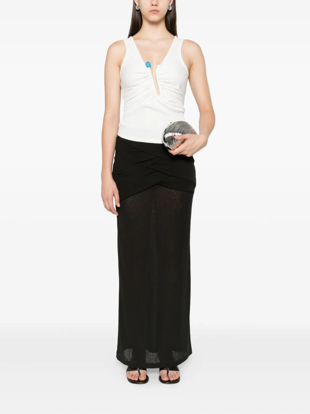 Image de l'article Haut épingle en cristal de la marque Christopher Esber pour Femme - Saison Automne-Hiver 2025 - Vue de Dos