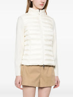 Vestes Veste bi-matière Moncler Blanc Femme