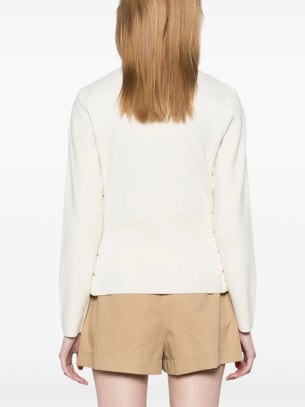 Vestes Veste bi-matière Moncler Blanc Femme