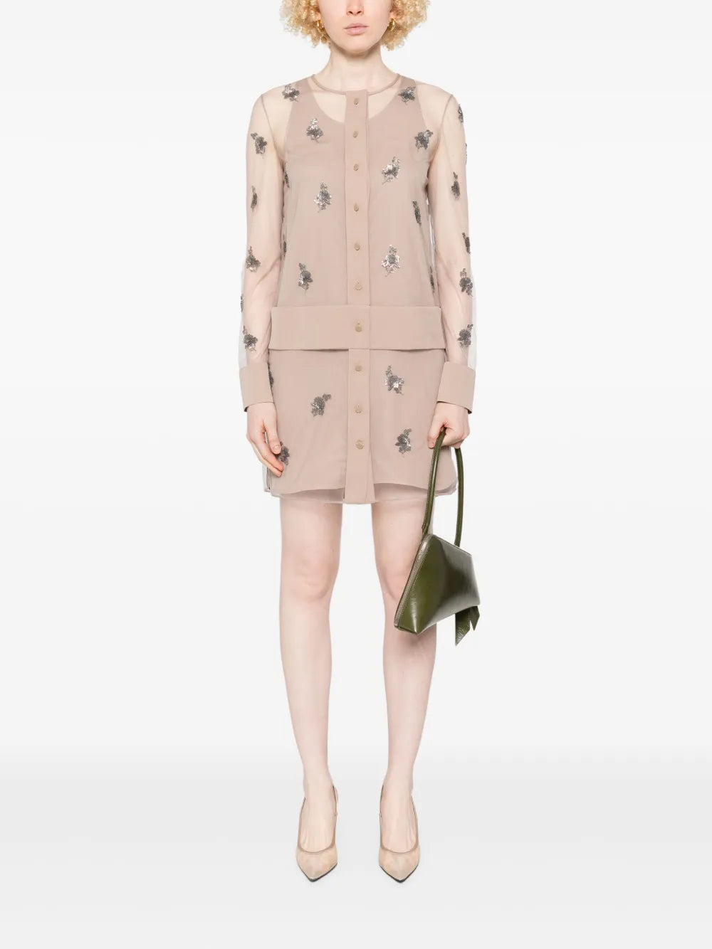 Kleider Tüllkleid Fendi Rosa Femme