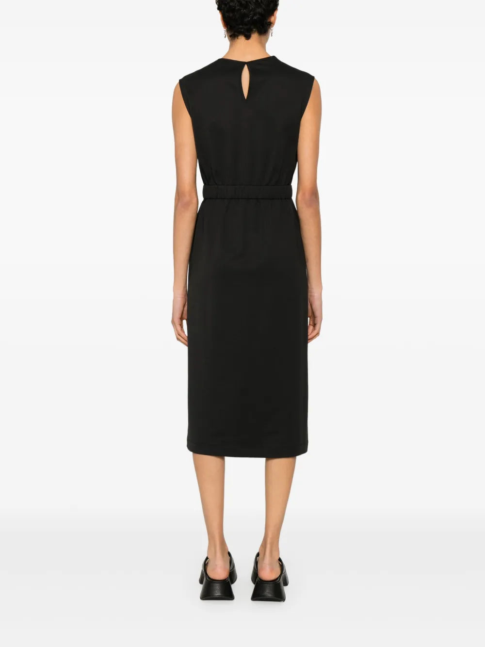 Vestidos Vestido Bi-matéria Moncler Preto Femme