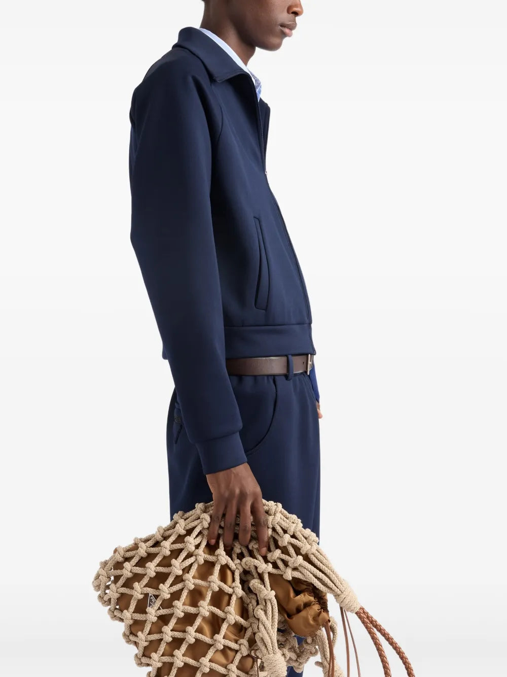 Imagen del artículo Chaqueta con cremallera de Prada para Hombre - Temporada Otoño-Invierno 2025 - Vista Detallada 4