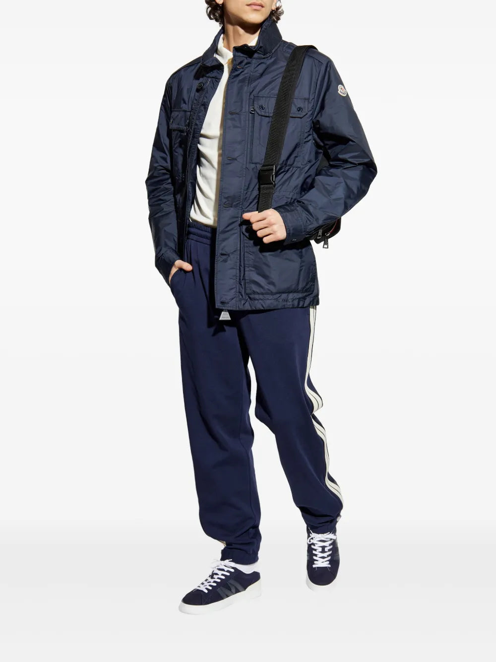 Pantalons Bas de survêtement Moncler Bleu foncé Homme