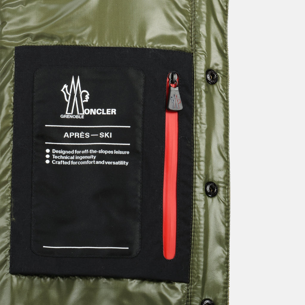 Immagine della camicia-piumino Gelt marrone del marchio Moncler Grenoble per Uomo - Stagione Autunno-Inverno 2025 - Vista Dettagliata_2