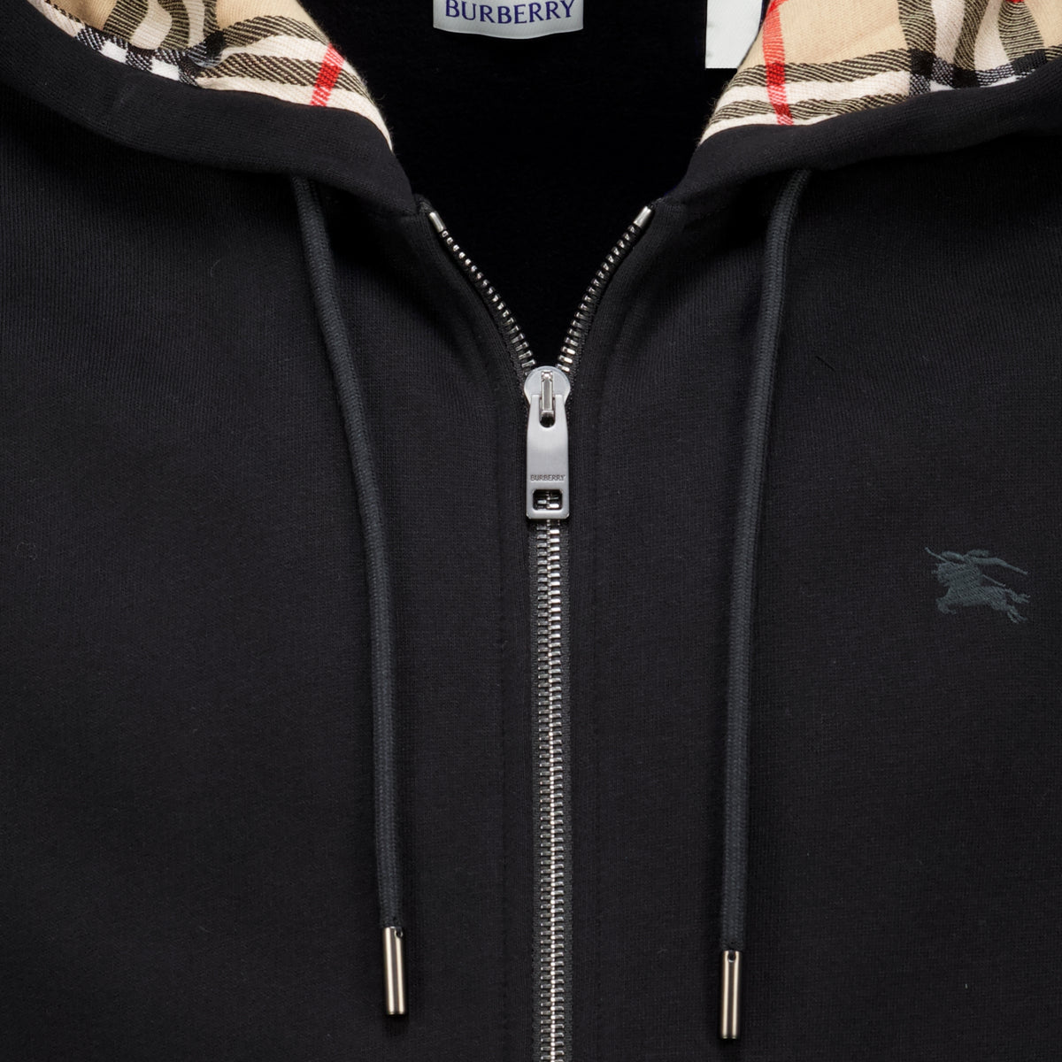 Sweatshirts Scott Schwarzes Zip-Up Sweatshirt Burberry Noir Homme