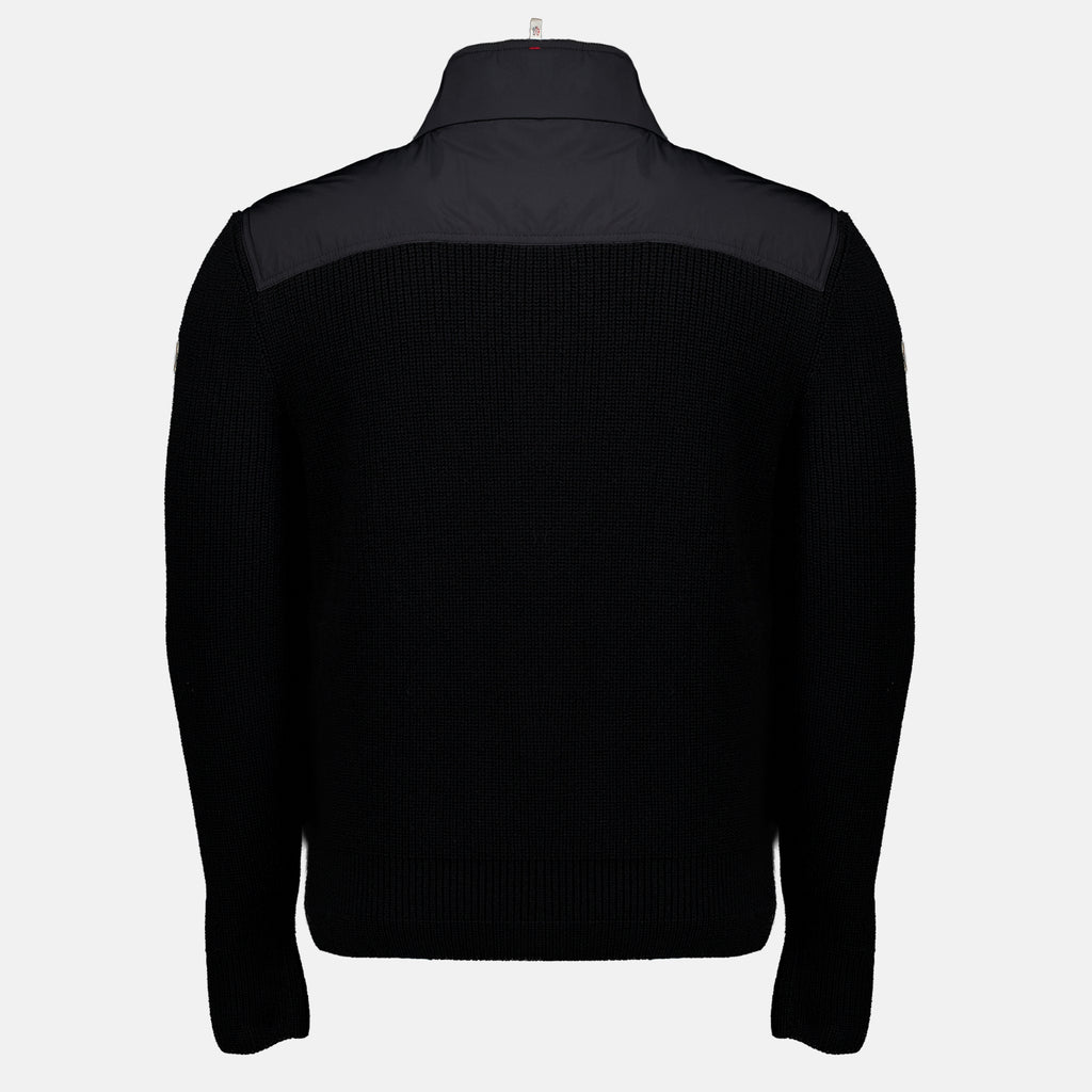 Vestes Cardigan bi-matière noir Moncler Grenoble Noir Homme