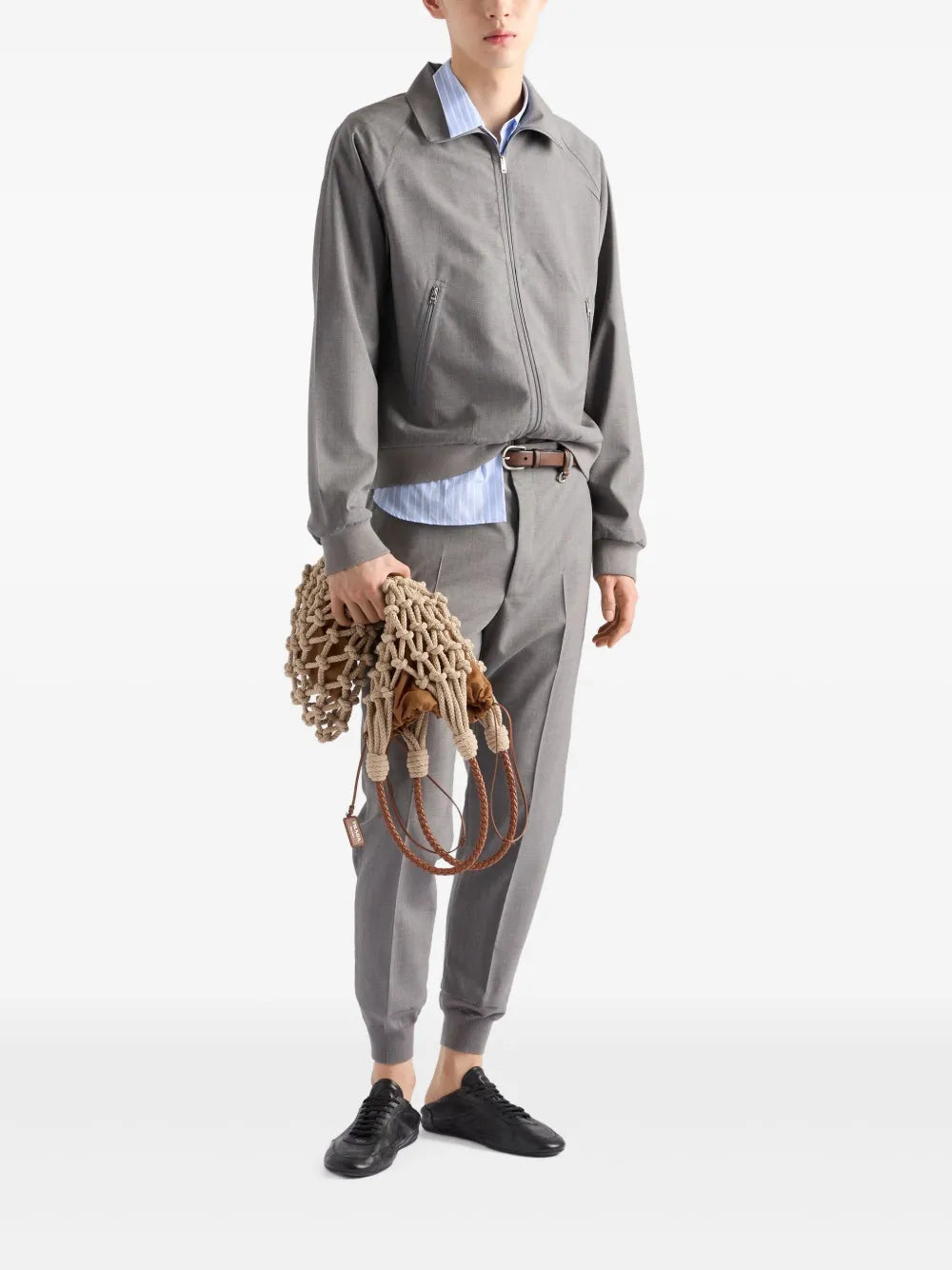 재킷 울 재킷 Prada 회색 Homme