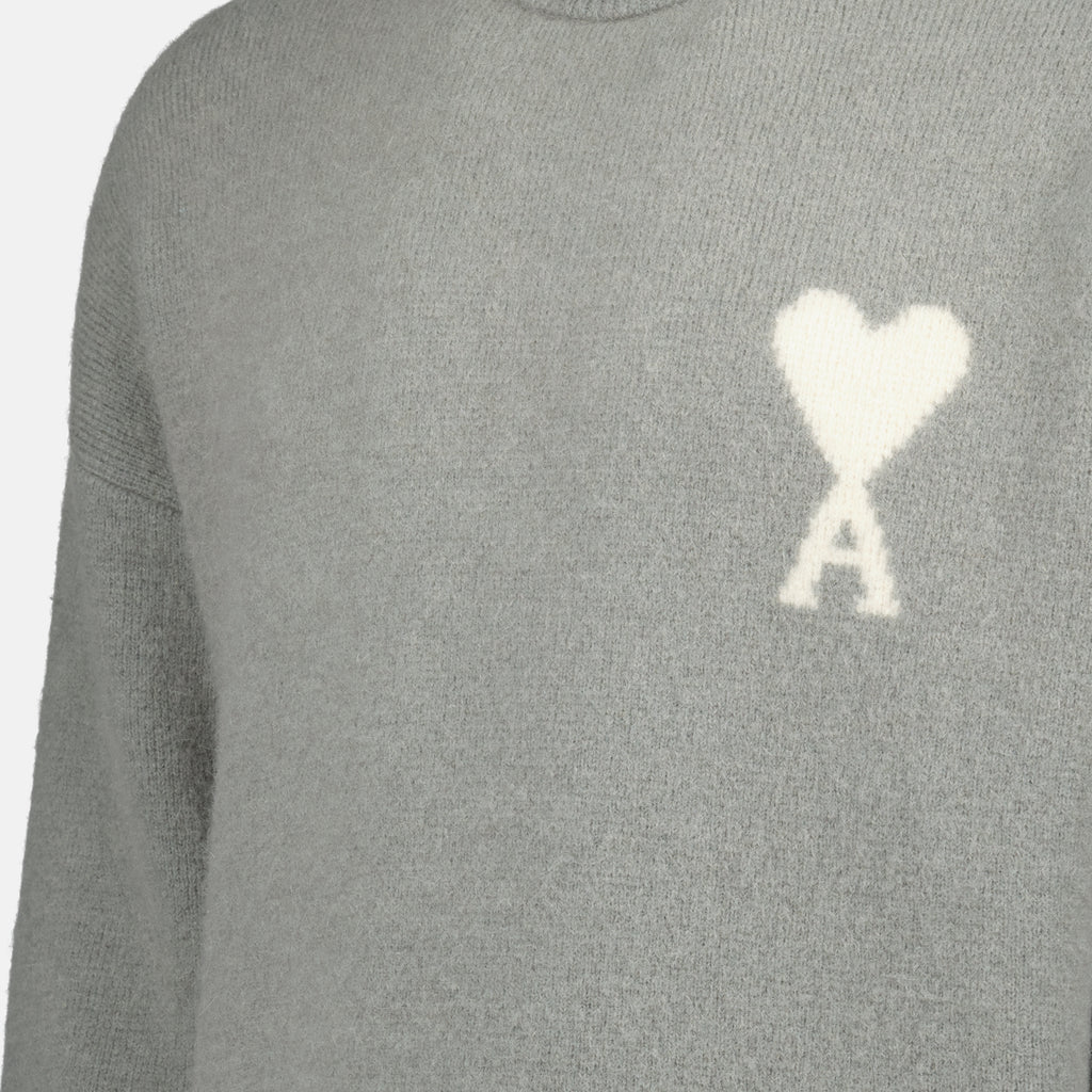 Image de l'article Pull Ami de coeur de la marque Ami PARIS pour Unisex - Saison Automne-Hiver 2025 - Vue détaillée_6