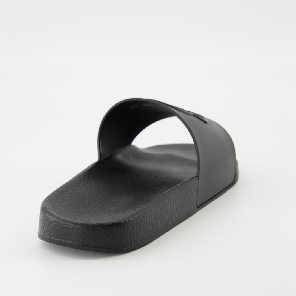 Chaussures ouvertes Sandales en caoutchouc Basile Moncler Noir Homme