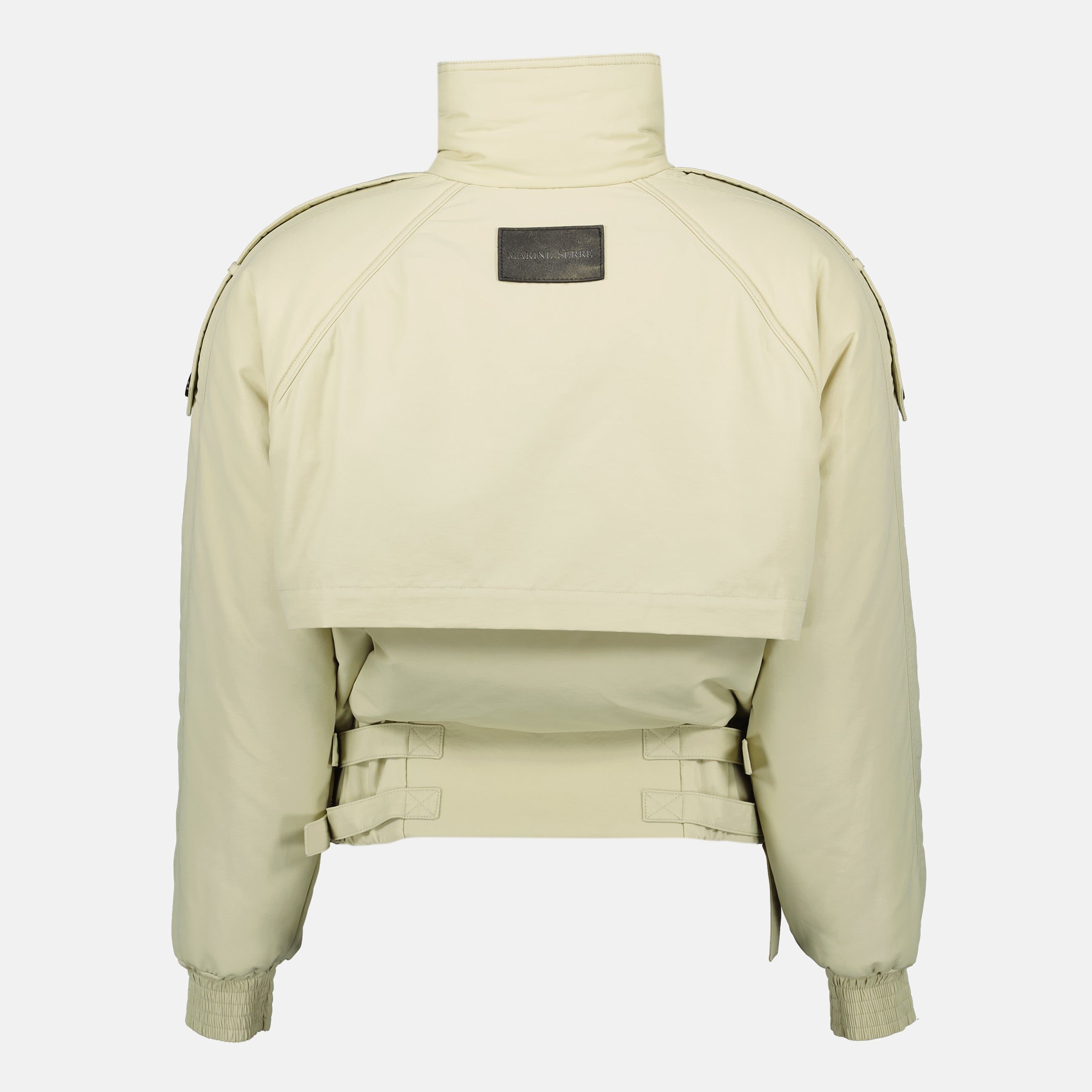 Image de l'article Blouson bomber en gabardine de la marque Marine Serre pour Unisex - Saison Automne-Hiver 2025 - Vue détaillée_2