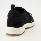 Immagine delle sneakers B80 nere da uomo di Dior - Collezione Autunno-Inverno 2025 - Vista posteriore