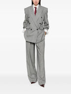 Vestes Blazer en laine Saint Laurent Gris Femme