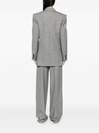 Vestes Blazer en laine Saint Laurent Gris Femme