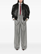 Pantalons Pantalon en laine Saint Laurent Gris Femme