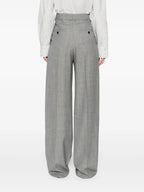 Pantalons Pantalon en laine Saint Laurent Gris Femme