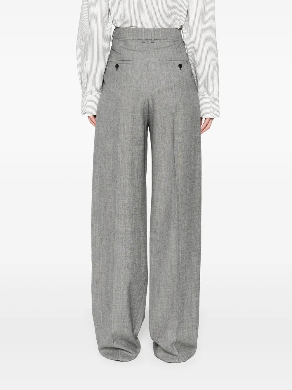 Pantalons Pantalon en laine Saint Laurent Gris Femme