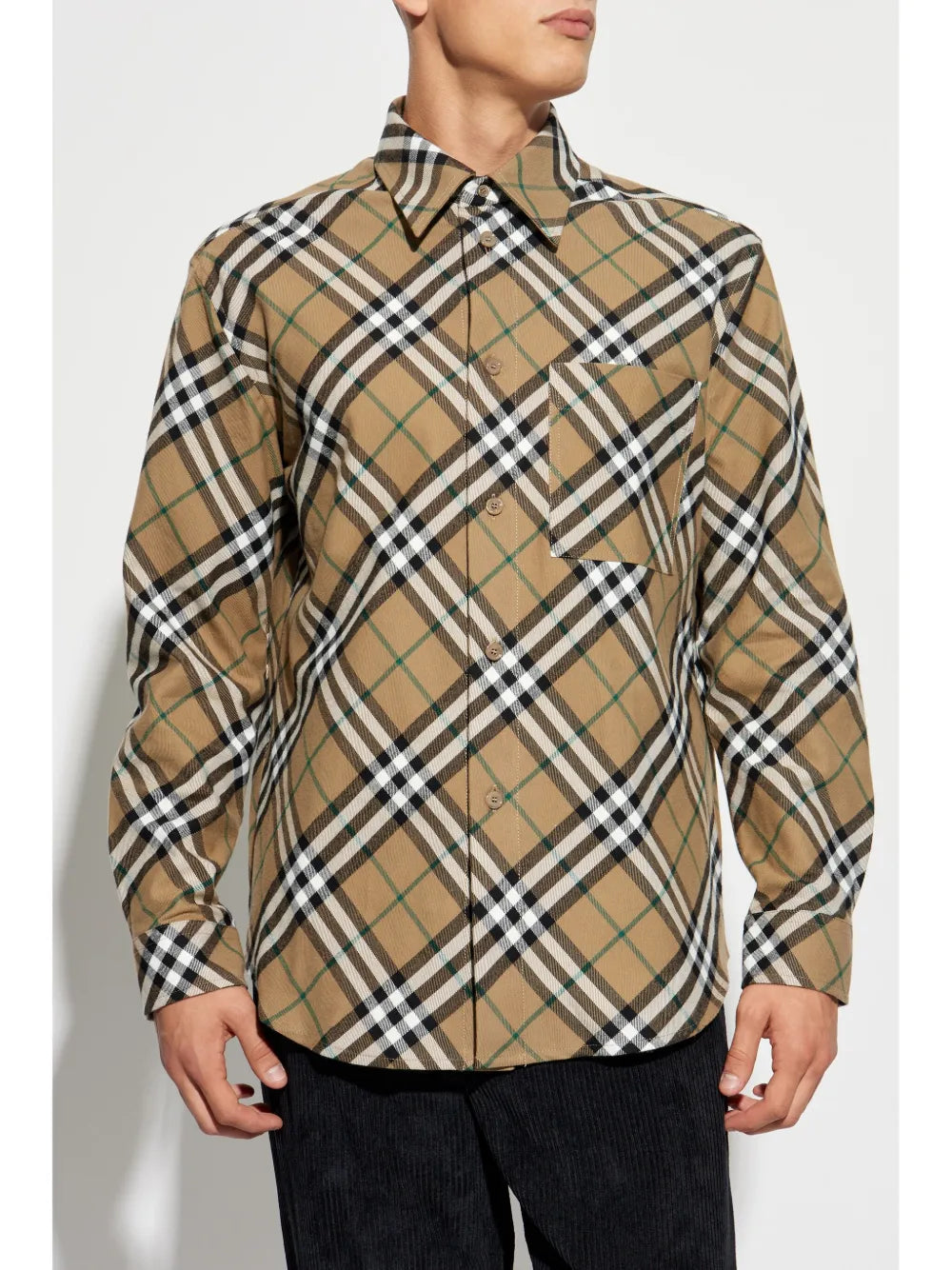 Chemises Chemise à carreaux Burberry Marron Homme