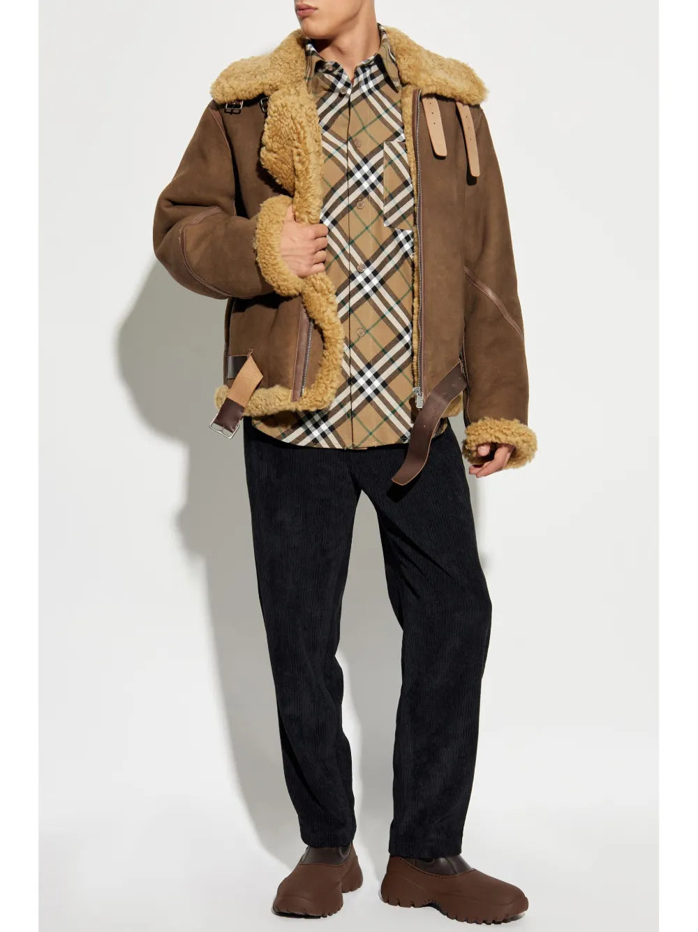 Chemises Chemise à carreaux Burberry Marron Homme