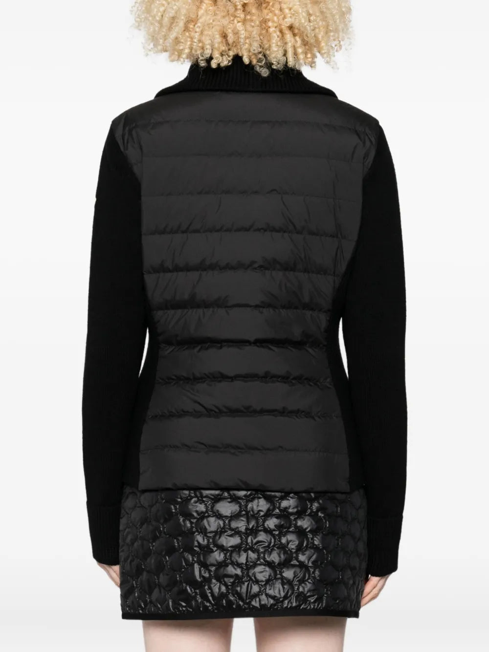 Image de l'article Cardigan bi-matière de la marque Moncler pour Femme - Saison Automne-Hiver 2025 - Vue détaillée_4