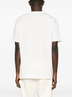 Bild des Herren T-Shirts mit Lederlogo der Marke Moncler - Herbst-Winter 2025 Saison - Detaillierte Ansicht_1