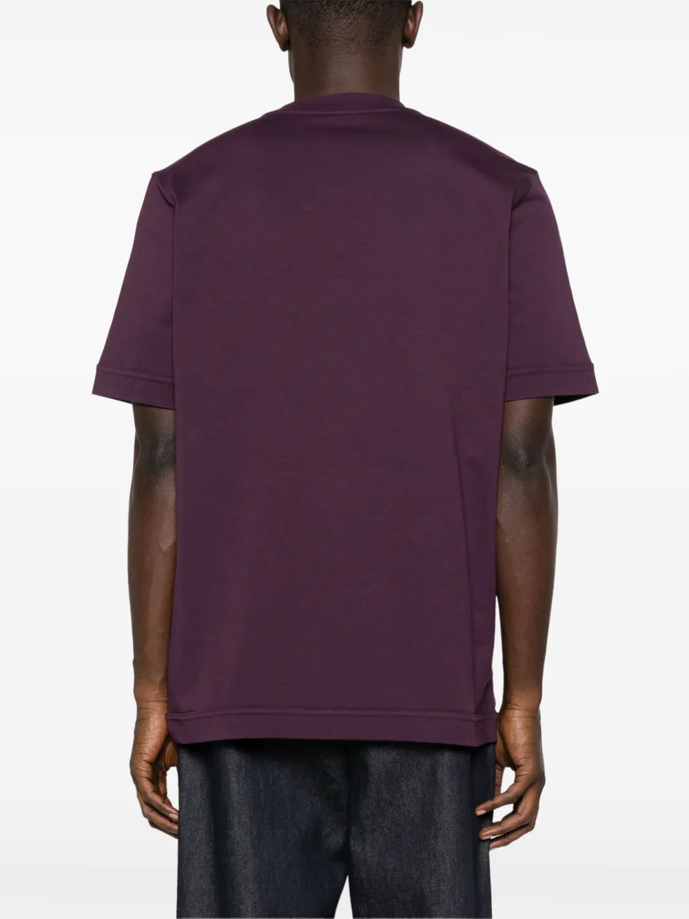 Bild des Moncler Logo-Leder-T-Shirts für Herren - Herbst-Winter 2025 - Detaillierte Ansicht_1