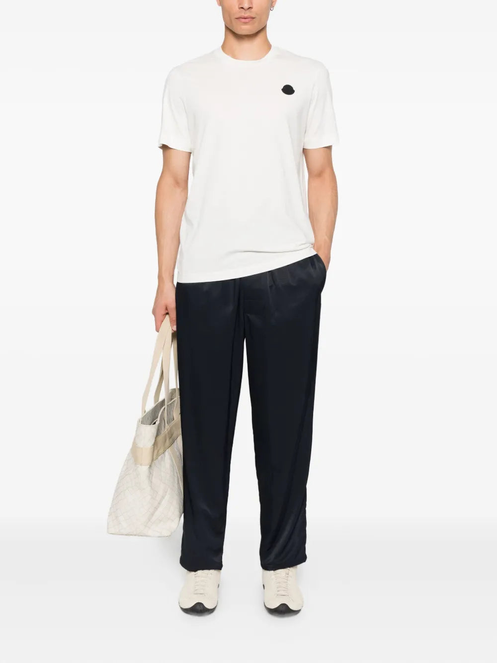 Image de l'article T-shirt à logo de la marque Moncler pour Homme - Saison Automne-Hiver 2025 - Vue de Dos