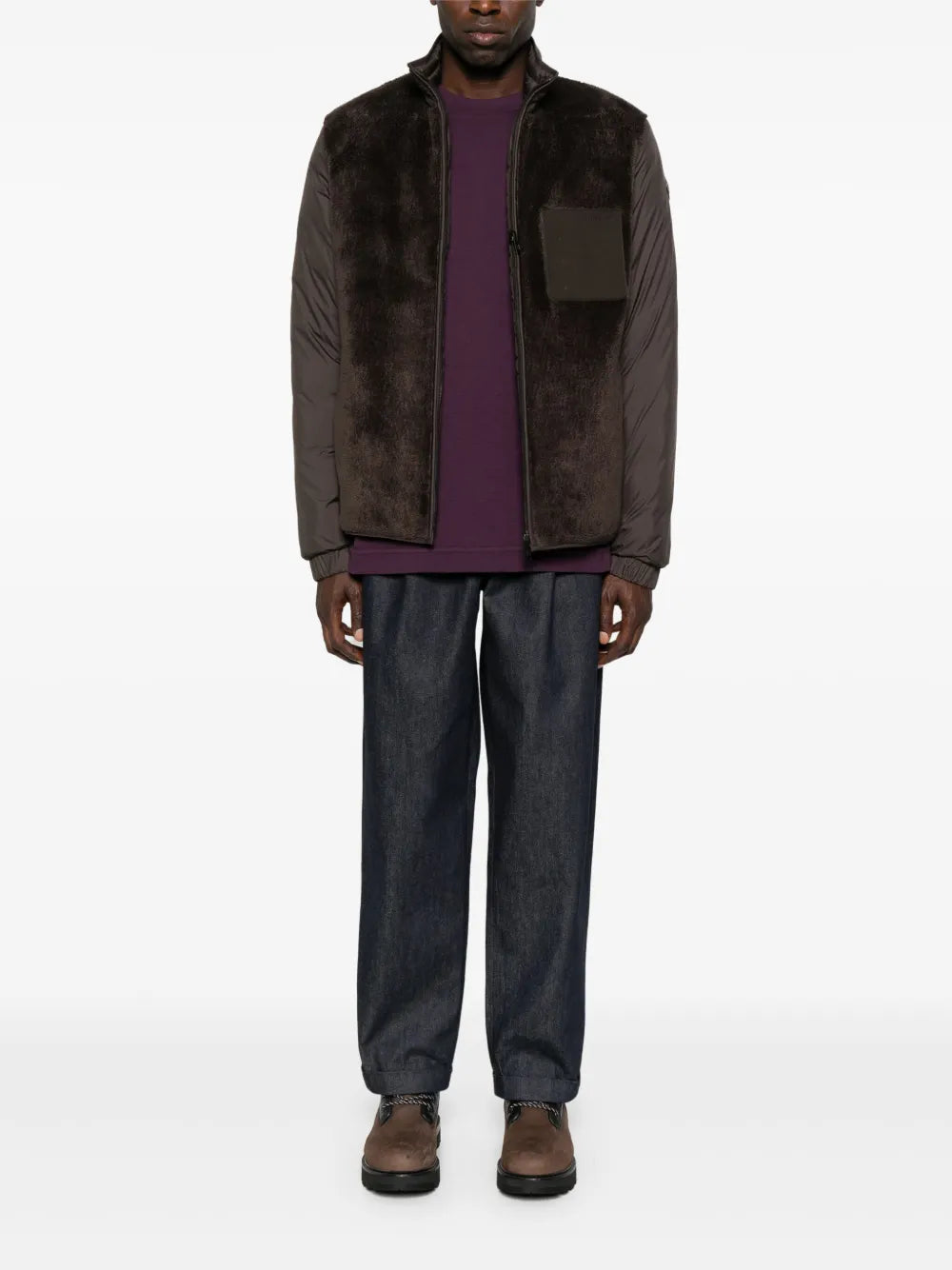 Vestes Doudoune Livra Moncler Marron Homme