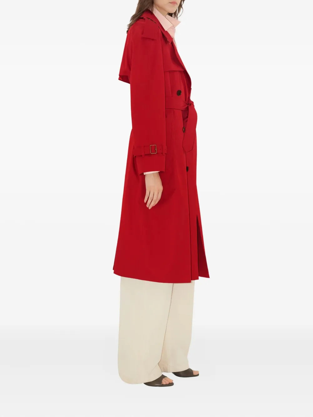 コート キャッスルフォードトレンチ Burberry 赤 Femme