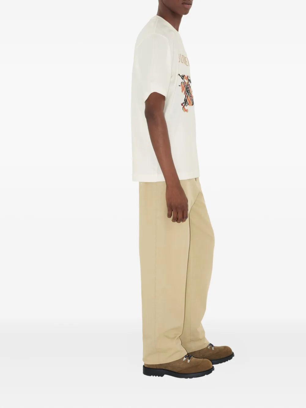 T-shirts T-shirt Ricamata EKD Burberry Blanc Homme