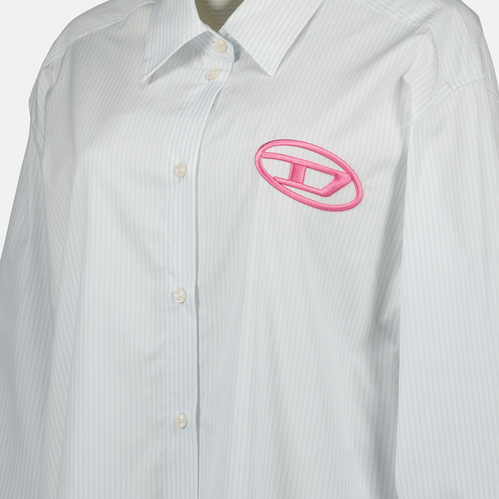 Vestidos Vestido Camisa Rayado D-Dalis Diesel Azul Femme