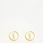 Bijoux Orecchini a Cerchio Gold Cassandre Saint Laurent Doré Femme