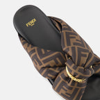 Offene schuhe Feel Sandalen Fendi Braun Femme