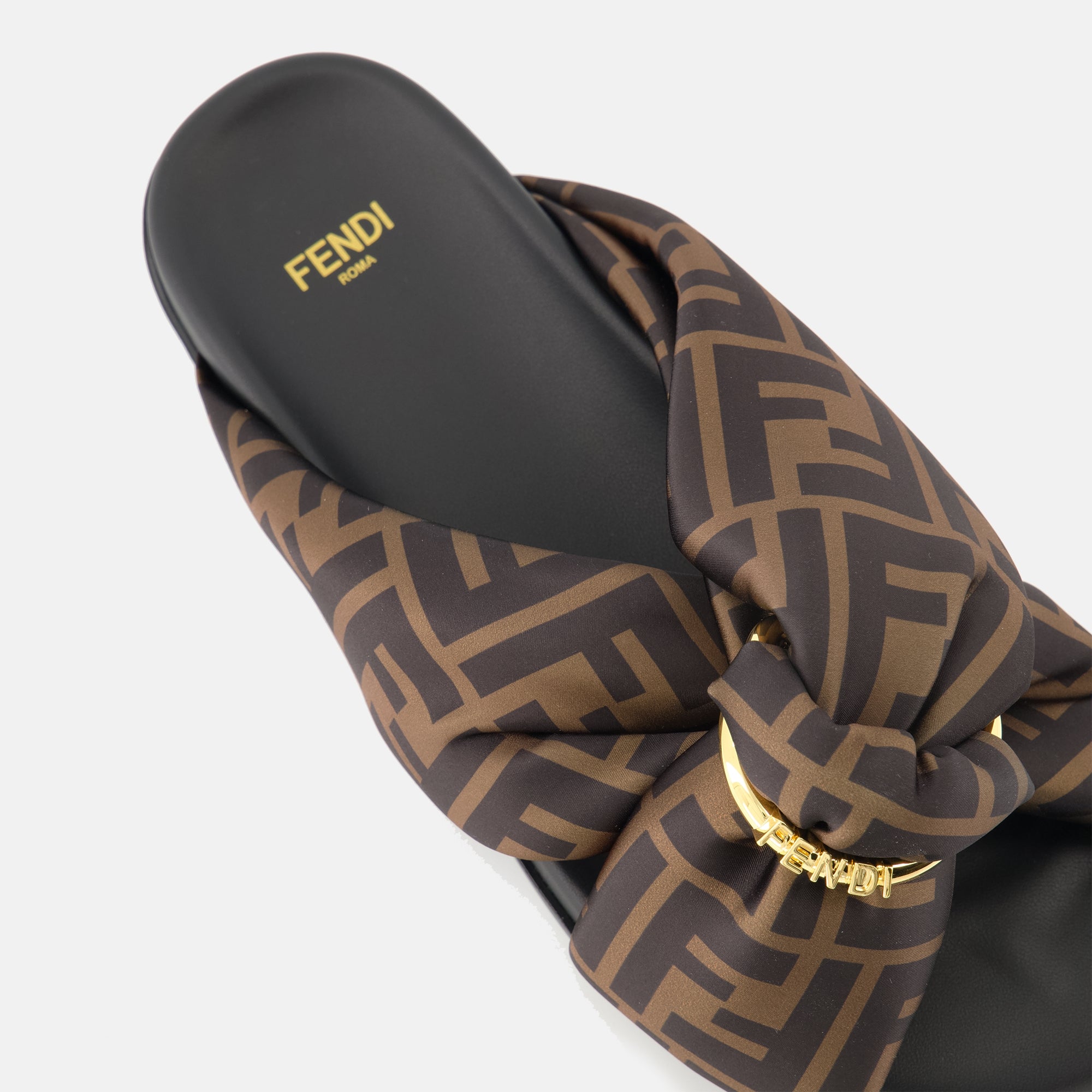 Offene schuhe Feel Sandalen Fendi Braun Femme