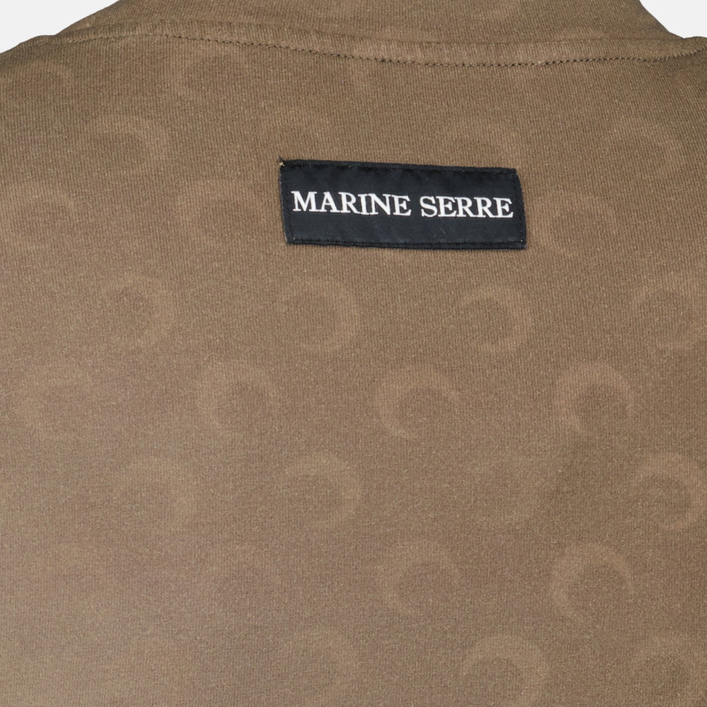 T-shirts Maglietta Baby Moon Marrone Marine Serre Marron Femme