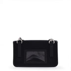 Sacs bandoulière Mini pochette en Re-Nylon et cuir noir Prada Noir Homme