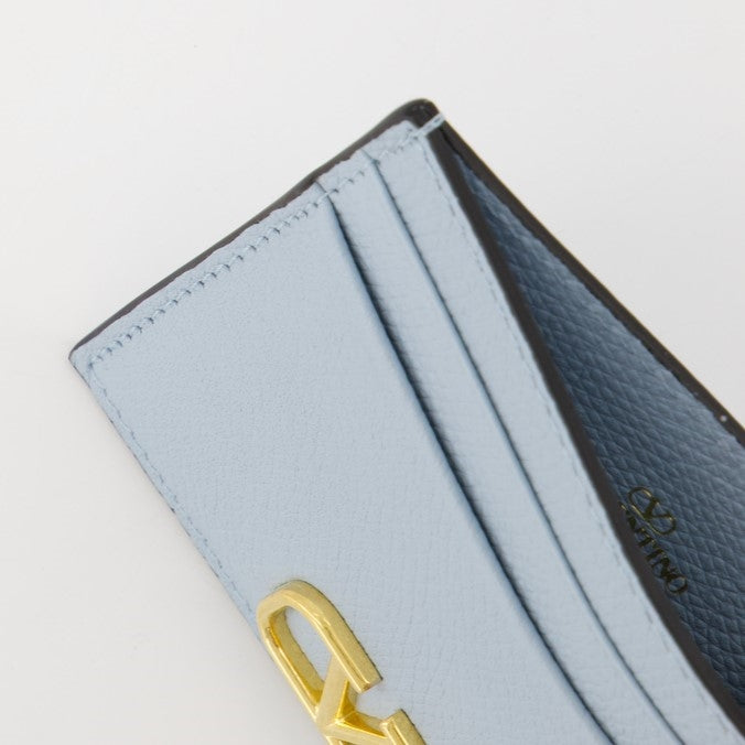 Small leather goods Porte-cartes VLogo Valentino Garavani Blue Femme