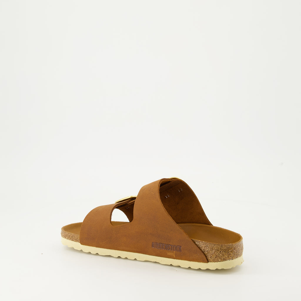 Scarpe aperte Sandali Arizona Big Buckle Birkenstock Marrone Femme