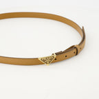 Cintos Cinto Slim Saffiano Prada Marrom Femme