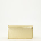 Sacs à main et épaule Clutch em Couro Laminado VLogo Valentino Garavani Doré Femme