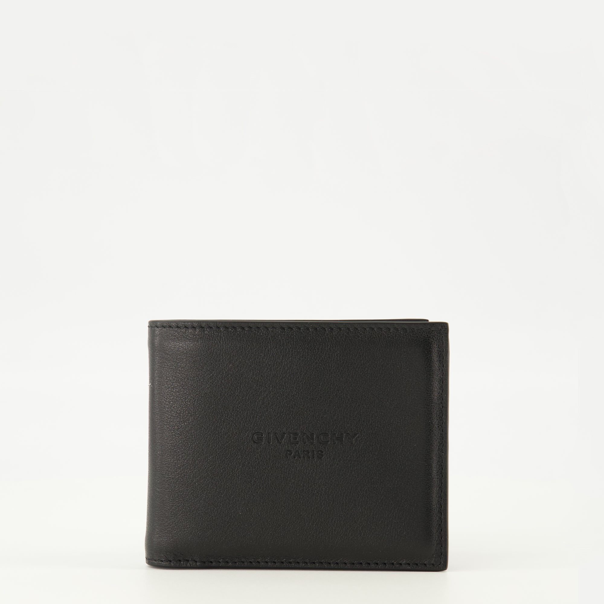 Image de l'article Portefeuille en cuir noir de la marque Givenchy pour Homme - Saison Printemps-Été 2026 - Vue de Face