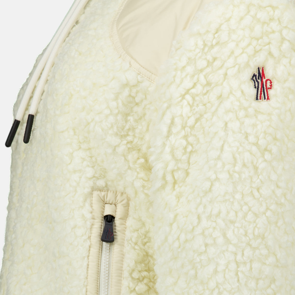 Vestes Veste zippée réversible en teddy Moncler Grenoble Beige Femme