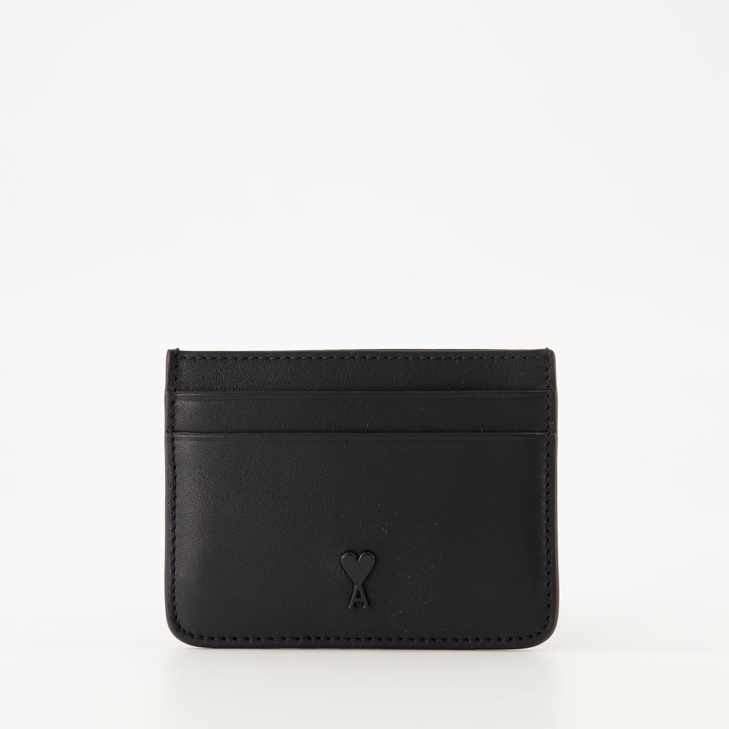 Image of the Ami heart cardholder by the brand Ami PARIS for Unisex - Autumn-Winter 2025 - Front View