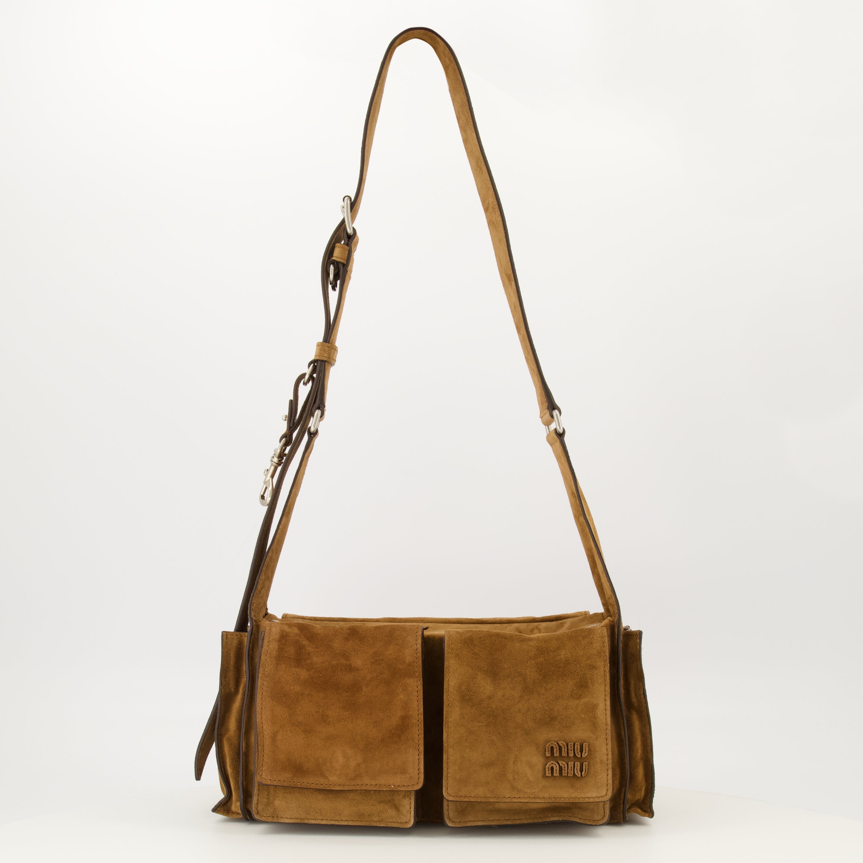 Sacs à main et épaule Sac en daim marron Miu Miu Marron Femme