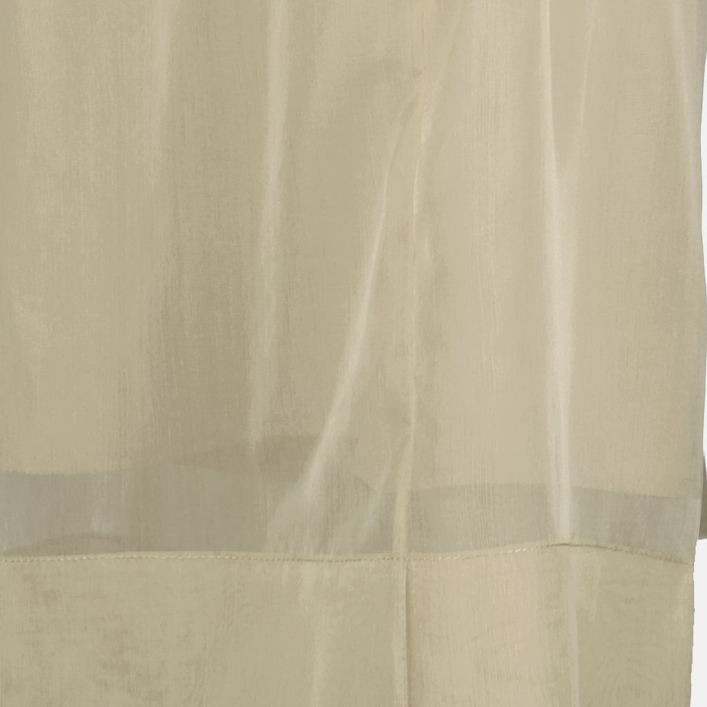 Bild des Artikels Beige Seidenorganza-Hosen von Max Mara für Damen - Frühling-Sommer 2026 - Detailansicht_2