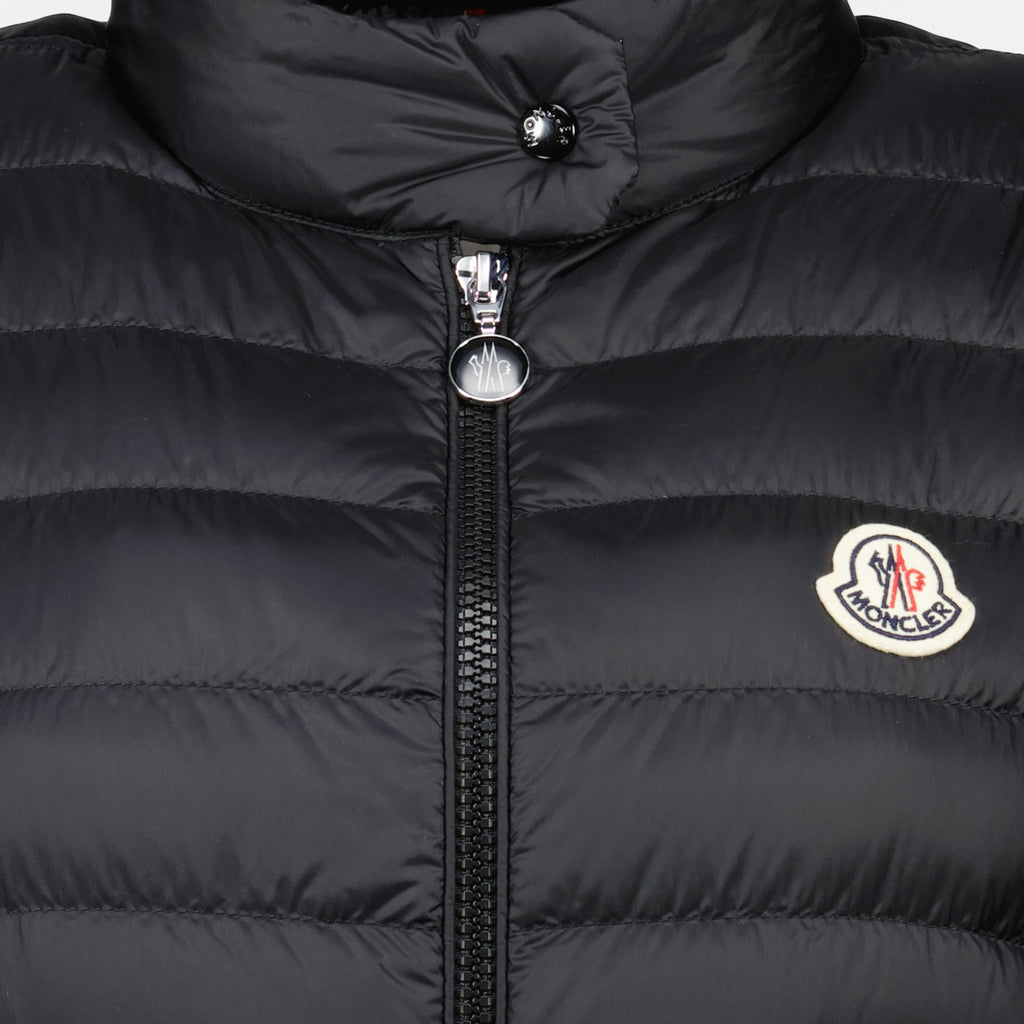 Bild der Igens schwarzen ärmellosen Daunenjacke von Moncler für Damen - Frühjahr-Sommer 2026 - Detaillierte Ansicht_2